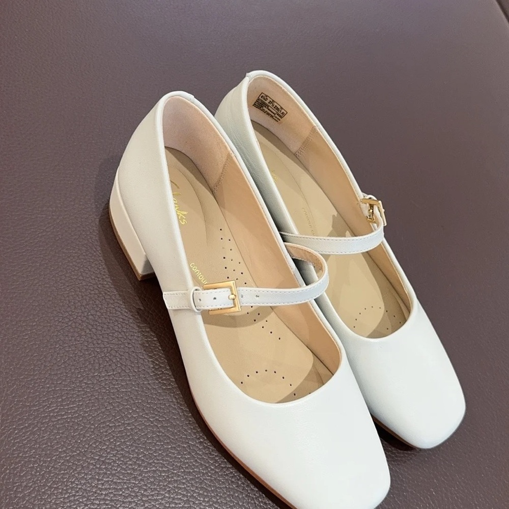 CLARKS Seren Mary Jane Pump In Ivory